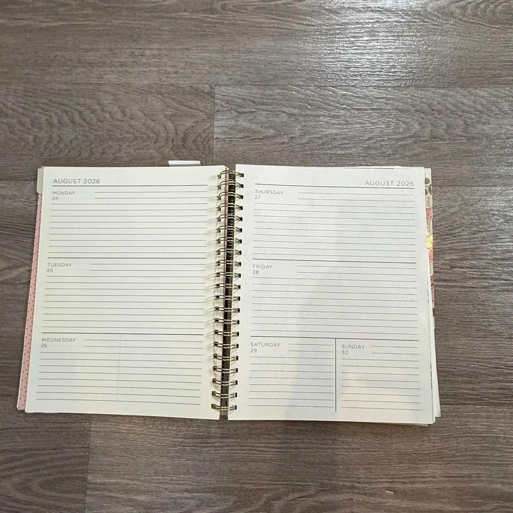 Papyrus 18 Month Spiral Planner 2026-2027 Floral 9x11 Agenda with Stickers NEW
